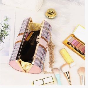 💯💲rhinestone clutch handcrafted